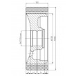 172 PD/285/100/228/67.95X17/22 PEVODYN Press On Wheel Suitable for Linde