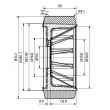 172 PD/343/135/278/090 H7 PEVODYN Drive Wheel Suitable for Linde