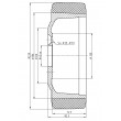 172 PD/230/075/186/045 H8 B PEVODYN Drive Wheel Suitable for Linde/Still