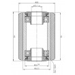 174 PD VKS/85/110/115/25 PEVODYN Pallet Roller Suitable for Jungheinrich
