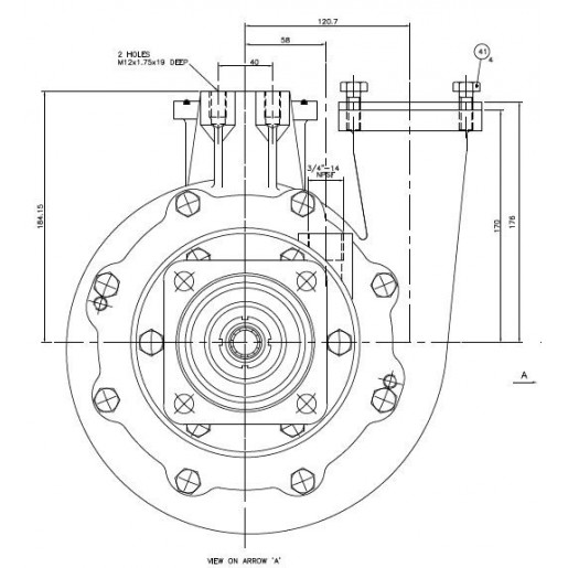 SPC 80-185 Liquid Ring Pump/Centrifugal Self Priming Suitable For Cummins