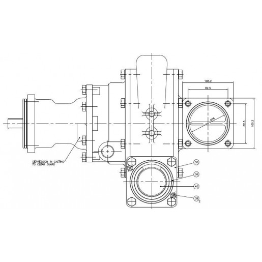 SPC 80-185 Liquid Ring Pump/Centrifugal Self Priming Suitable For Cummins