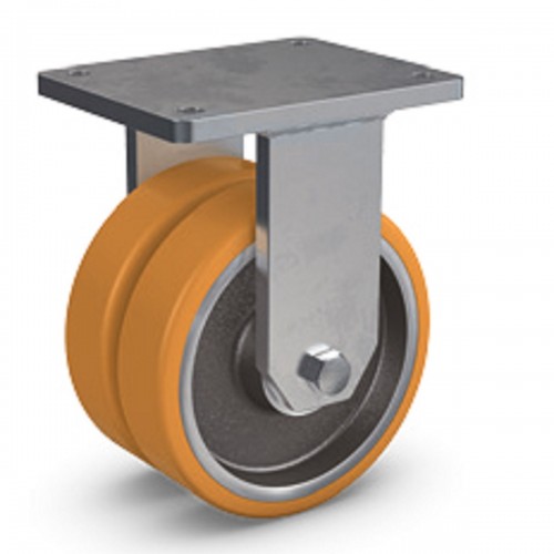 192 D/150/50/5 Heavy Duty Fixed with Pevopur Wheel