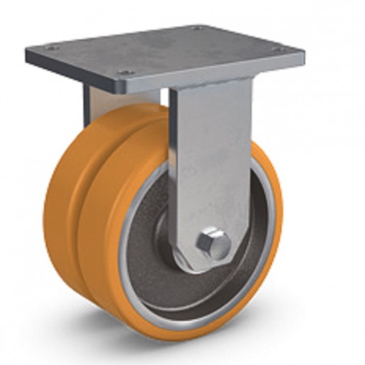 192 D/150/50/5 Heavy Duty Fixed with Pevopur Wheel