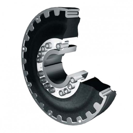 Highly elastic flexible coupling