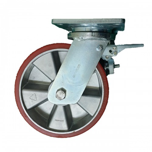191 F PD-S/250/60/5R Heavy Duty Swivel Castor with Pevodyn Soft Wheel