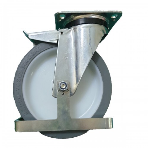 51 F PU/200/50/1 PRO Industrial Swivel Castor with Pevothan Wheel