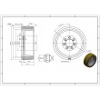 172 PD/350/127,5/290/080 H8 PEVODYN DRIVE WHEEL SUITABLE FOR BT 162602