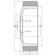 172 PD/230/070/185/045 H8 PEVODYN Drive Wheel Suitable for Jungheinrich